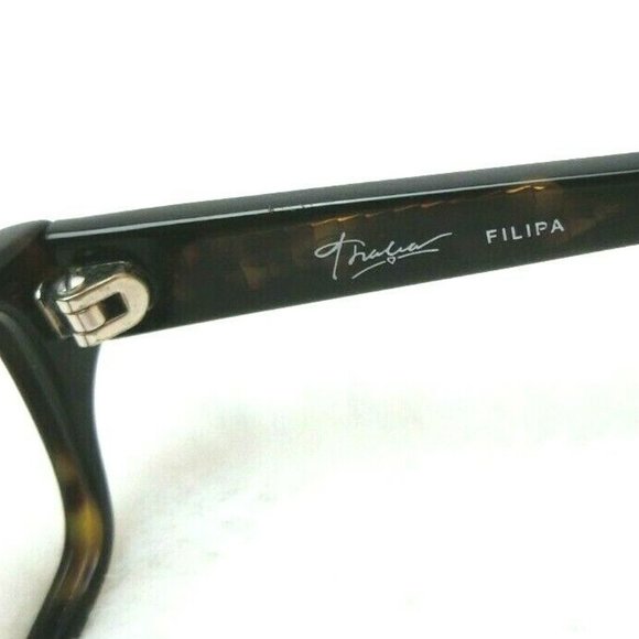 Thalia Eyeglass Frames 53-17-140 Filipa Tortoise Shell Neon Green Glitter Tiger - Picture 12 of 12